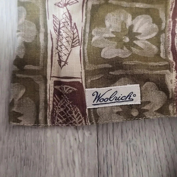 🛍Woolrich Vintage Mens Large Short Sleeve Collared Button Up Shirt Fish Floral‎ - Picture 5 of 6